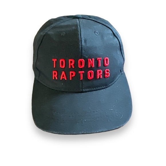 Vintage Other - Toronto Raptors Hat Basketball‎ Snap Back Baseball Hat Black Red Embroidered